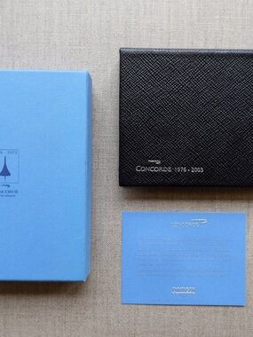 Vintage Concorde Smythson Planner - supersonic passenger amenities.